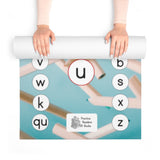 Hop a Word Yoga Mat - Practice first phonics and CVC word spelling