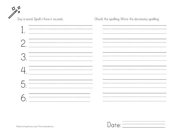 Spelling Practice Worksheets (Pdf) Free – Practice Readers Books